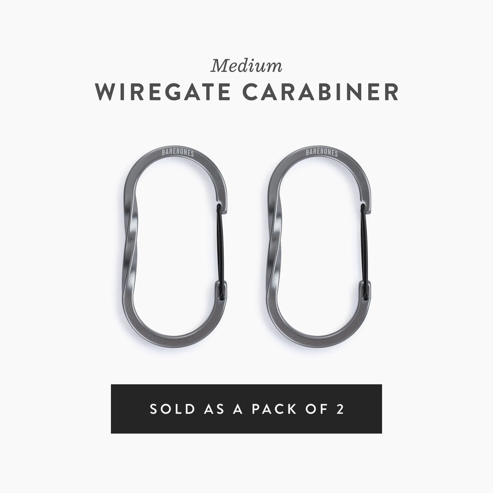 Wiregate Carabiners - 3 Sizes