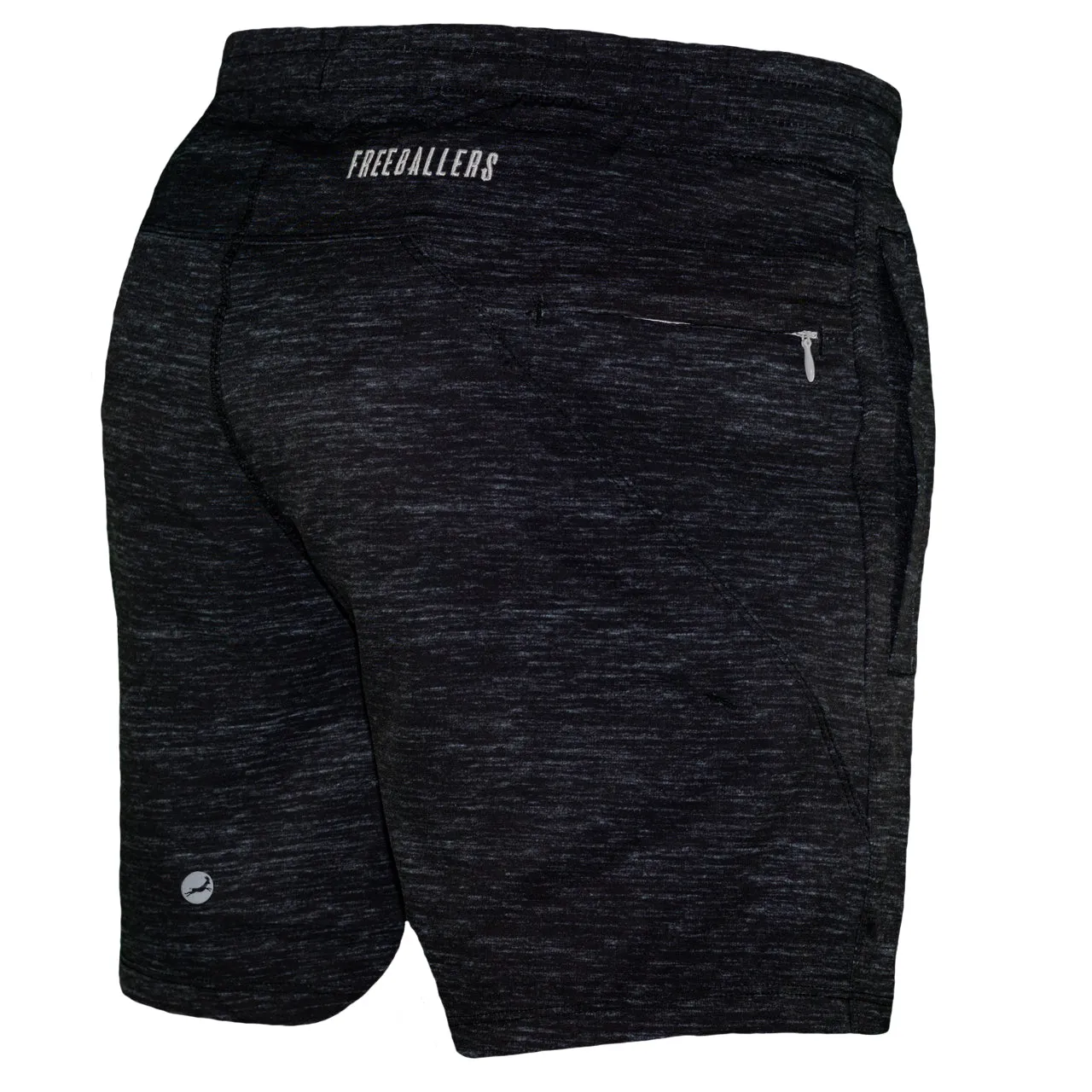 Youth Black Heather Freeballers - Sport Shorts